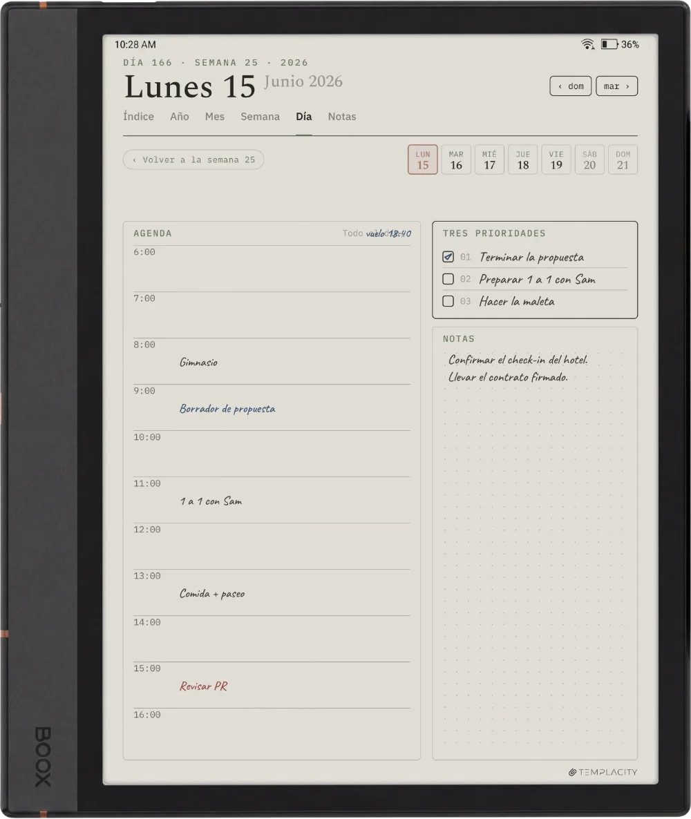 The Planner en el Boox Note Air 4C