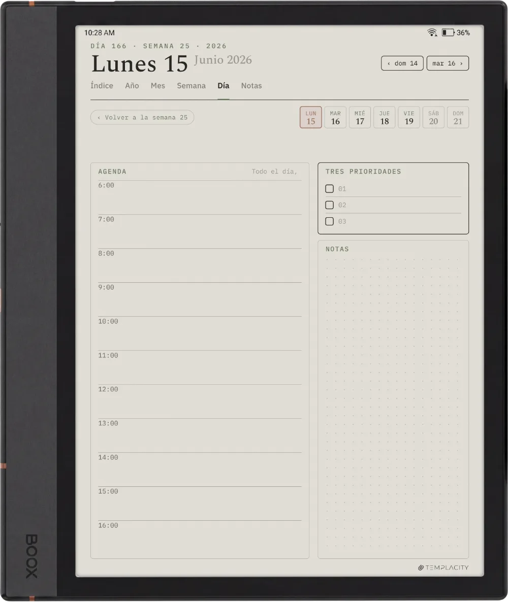 The Planner El día