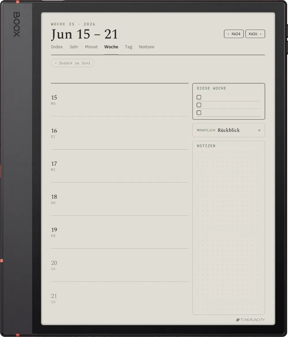 The Planner für Boox Boox Note Air5 C Seite 2