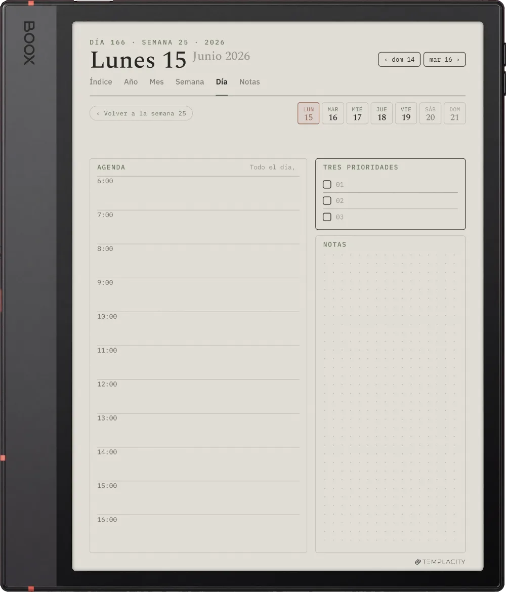 The Planner El día