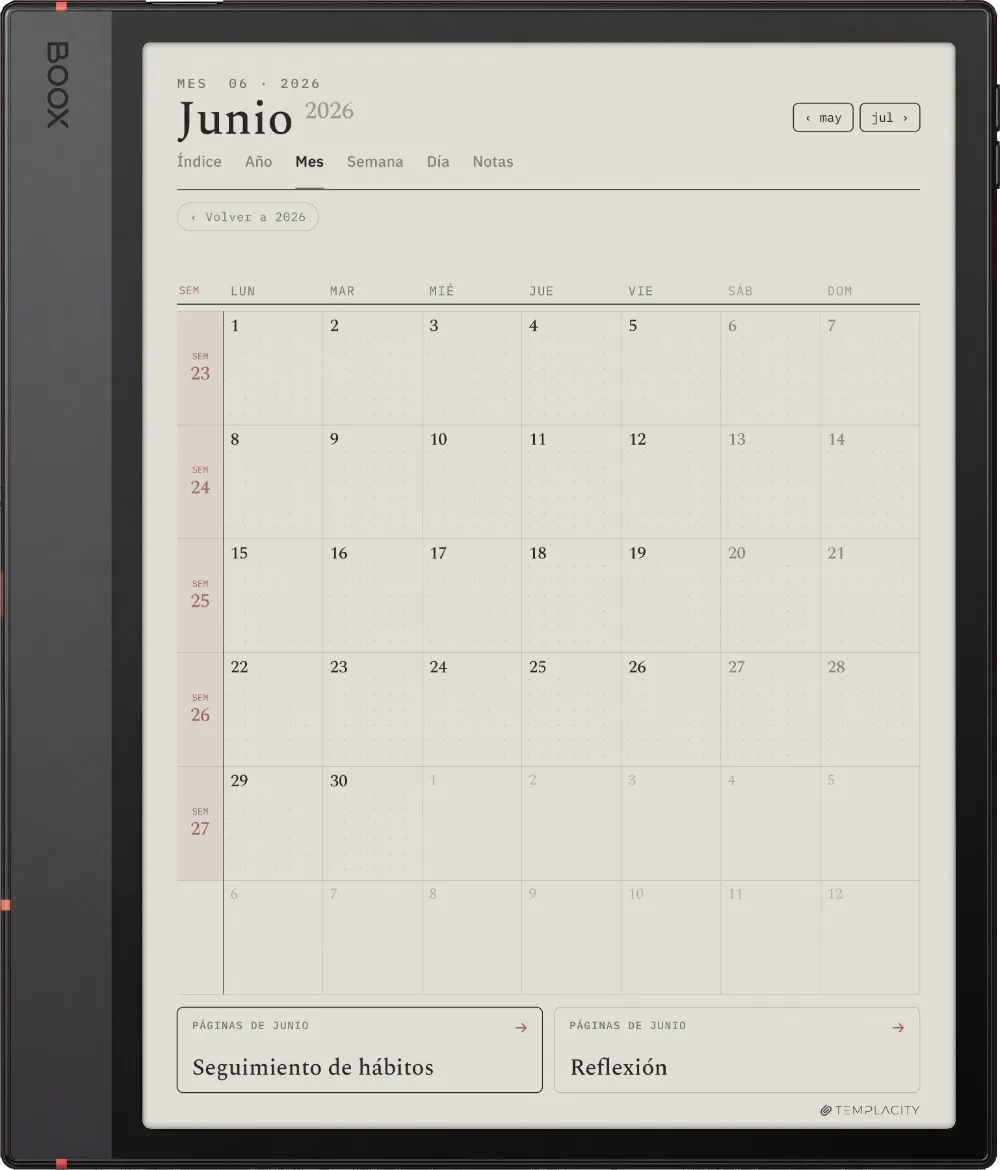 El Planner para Boox, Boox Note Air5 C, página 3