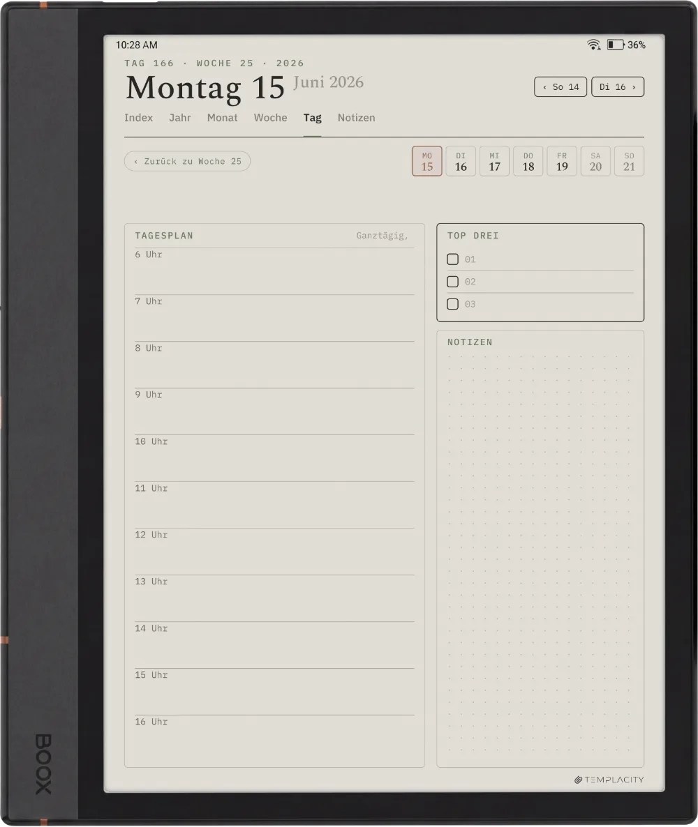 The Planner für Boox Boox Note Max Seite 1