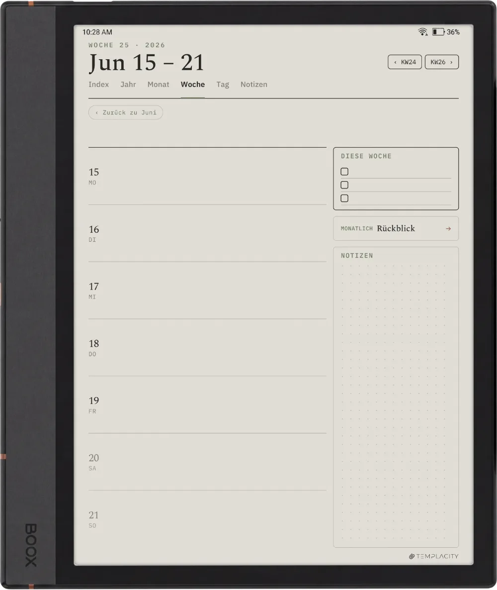 The Planner für Boox Boox Note Max Seite 2