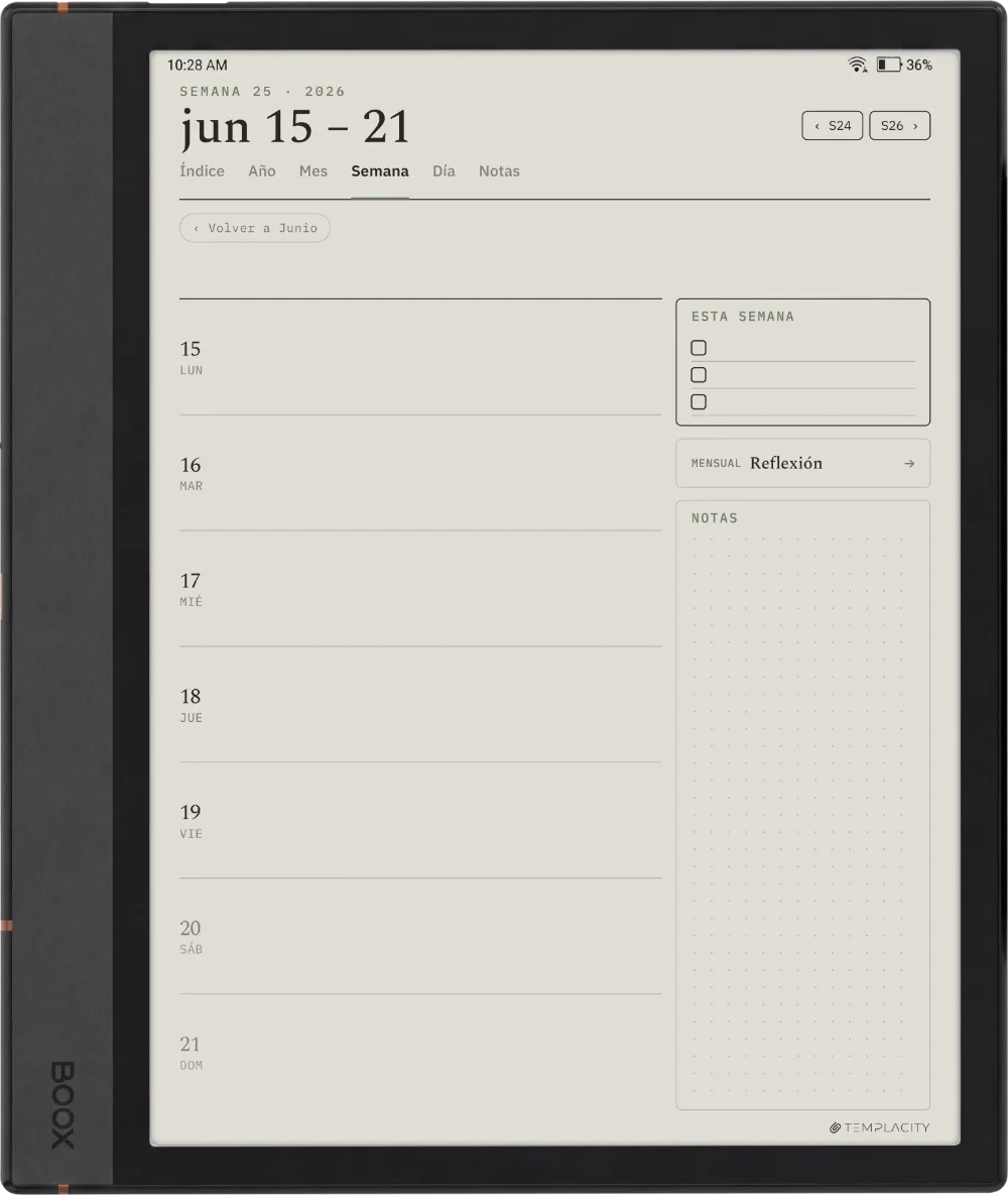 El Planner para Boox, Boox Note Max, página 2