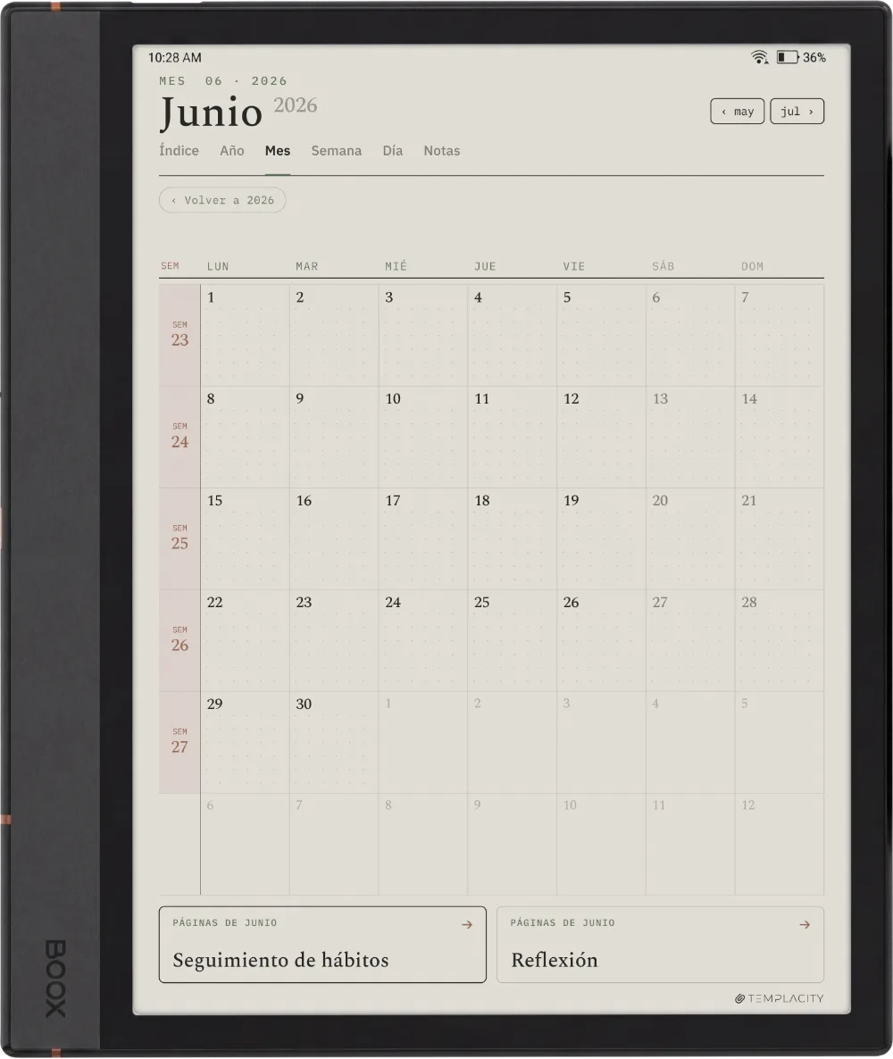 El Planner para Boox, Boox Note Max, página 3