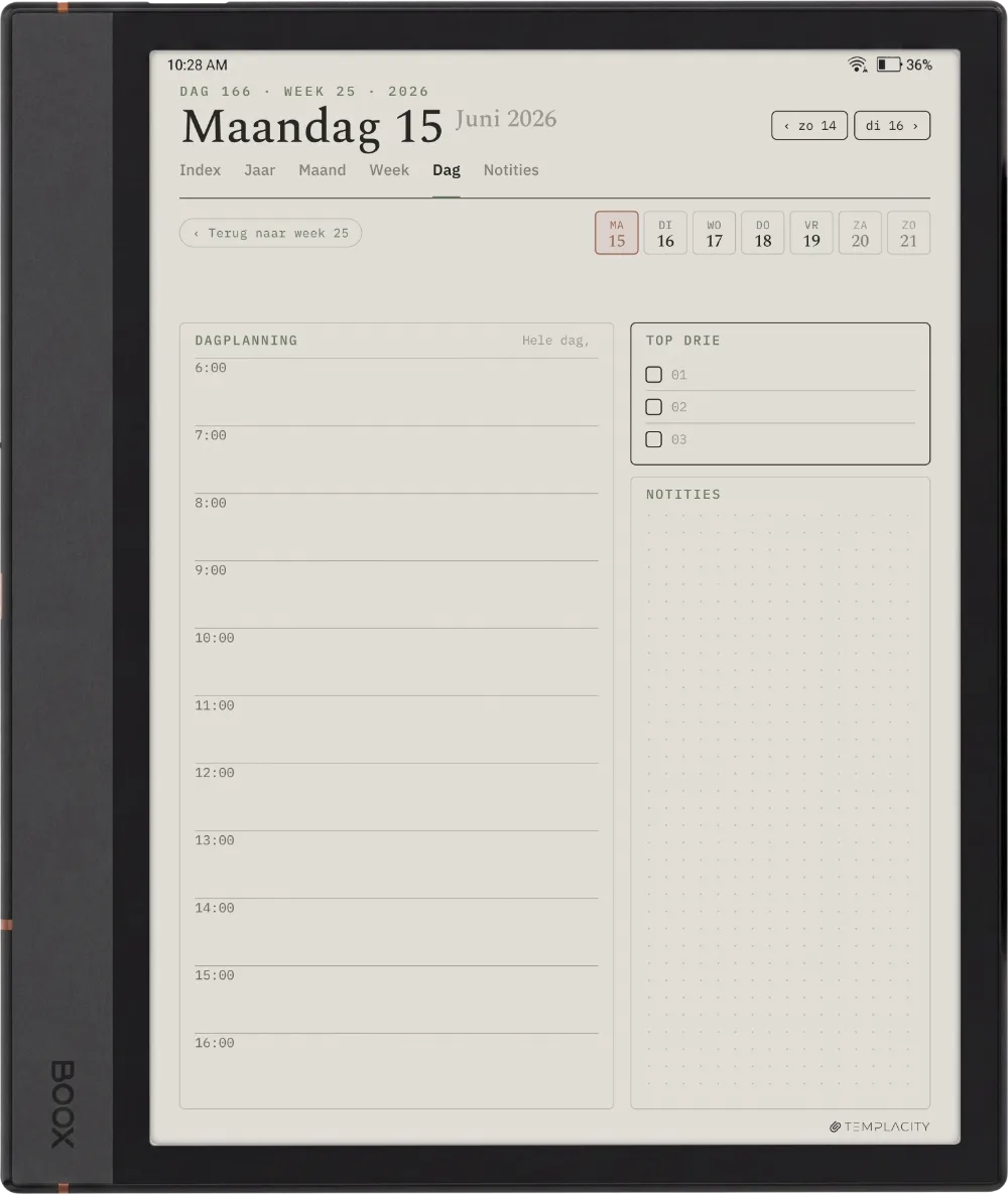 The Planner De dag