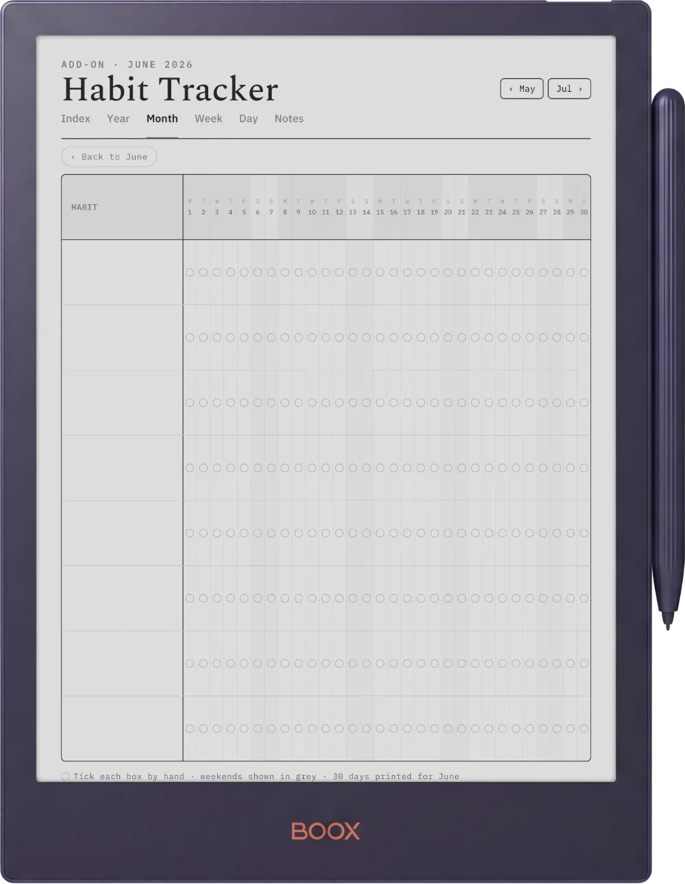 The Planner for Boox Boox Note5 page 4