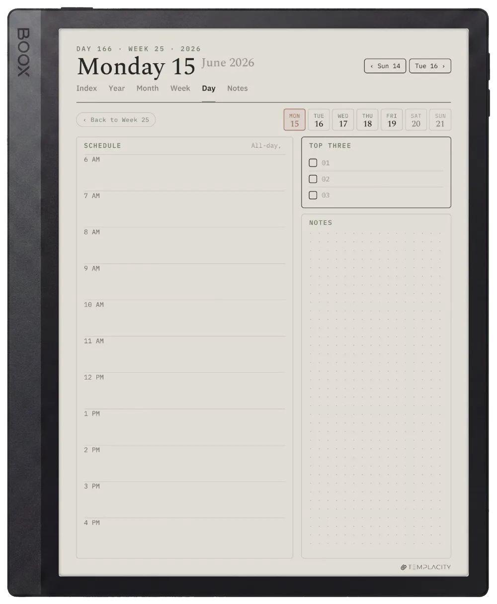 The Planner for Boox Boox Tab Ultra C Pro page 1