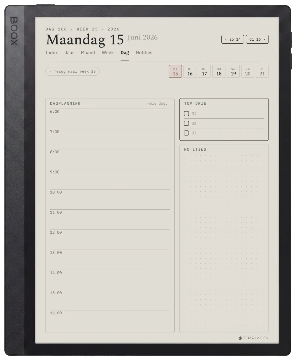 The Planner De dag
