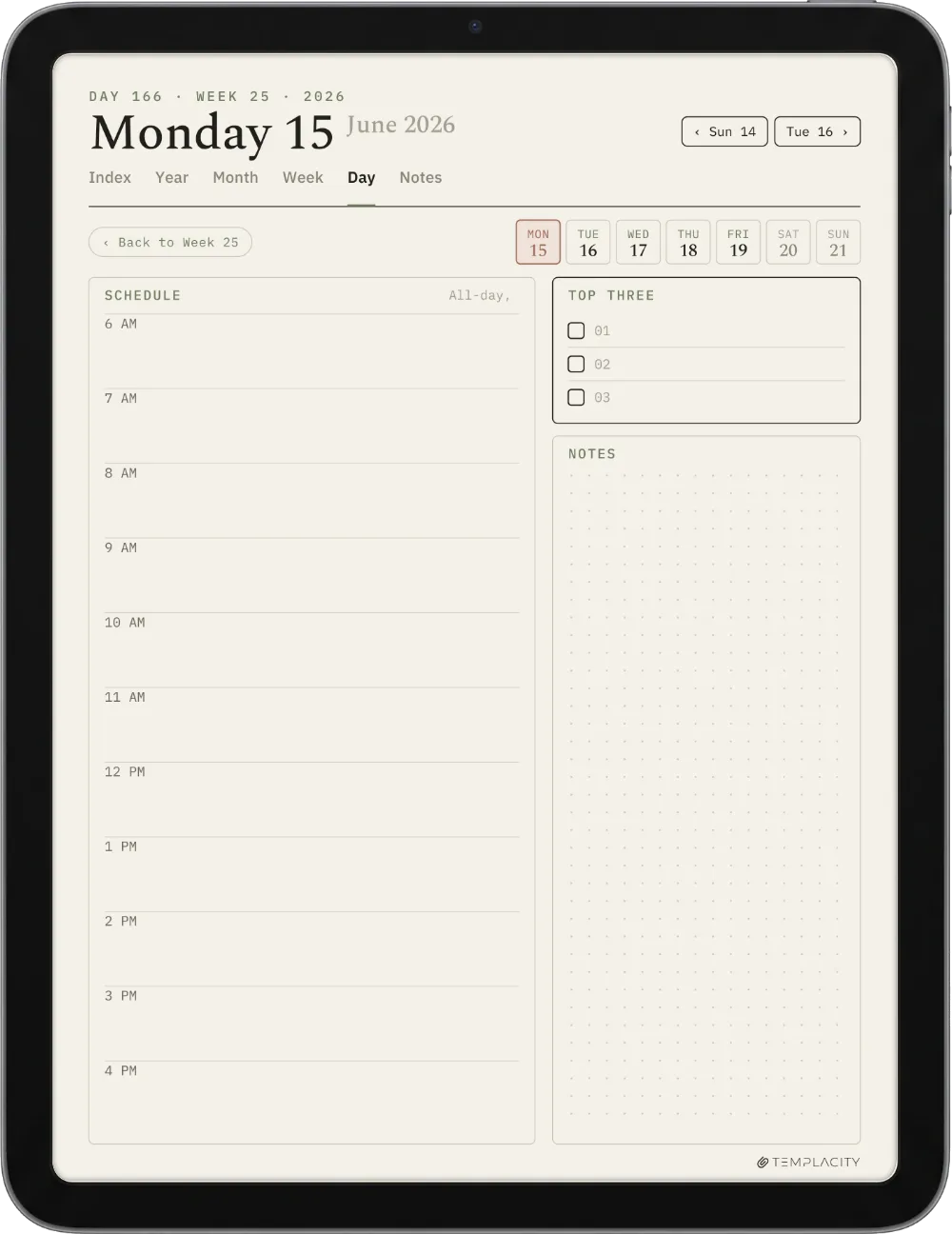 The Planner for Goodnotes iPad page 1