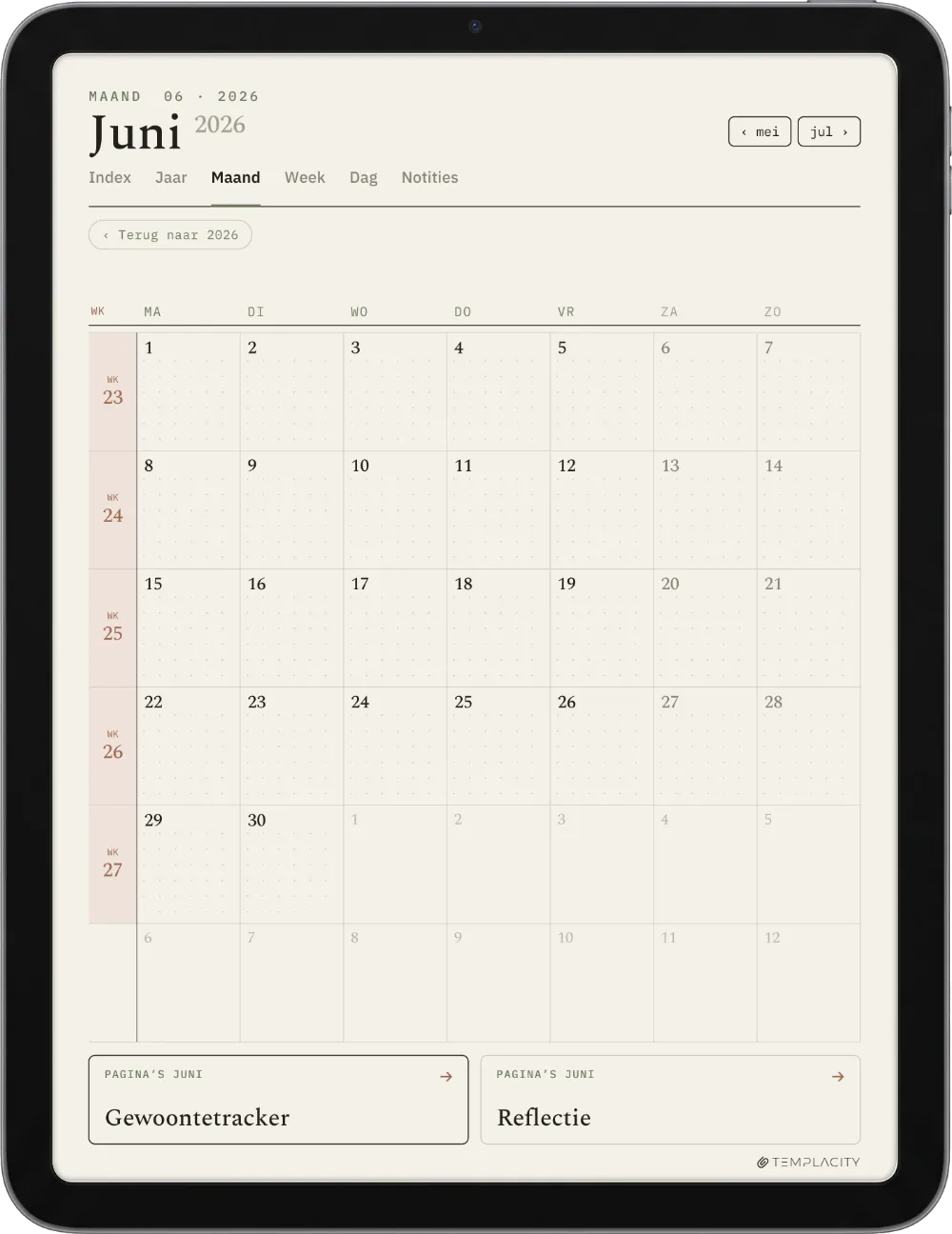 The Planner for Goodnotes iPad pagina 3