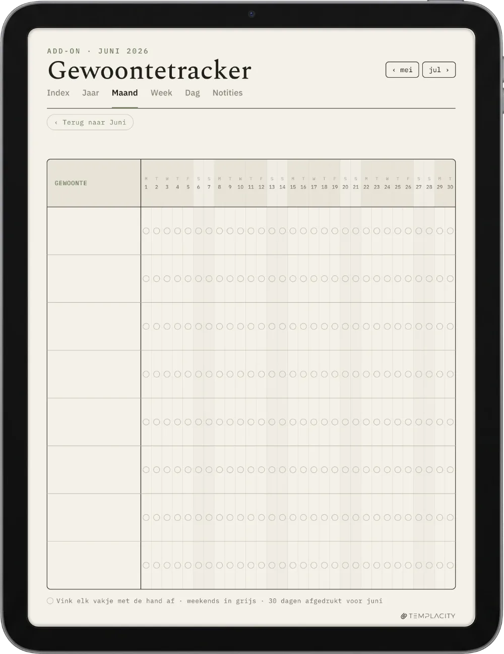 The Planner for Goodnotes iPad pagina 4