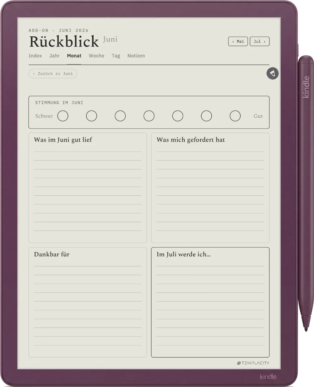 The Planner für Kindle Scribe Kindle Scribe Colorsoft Seite 5