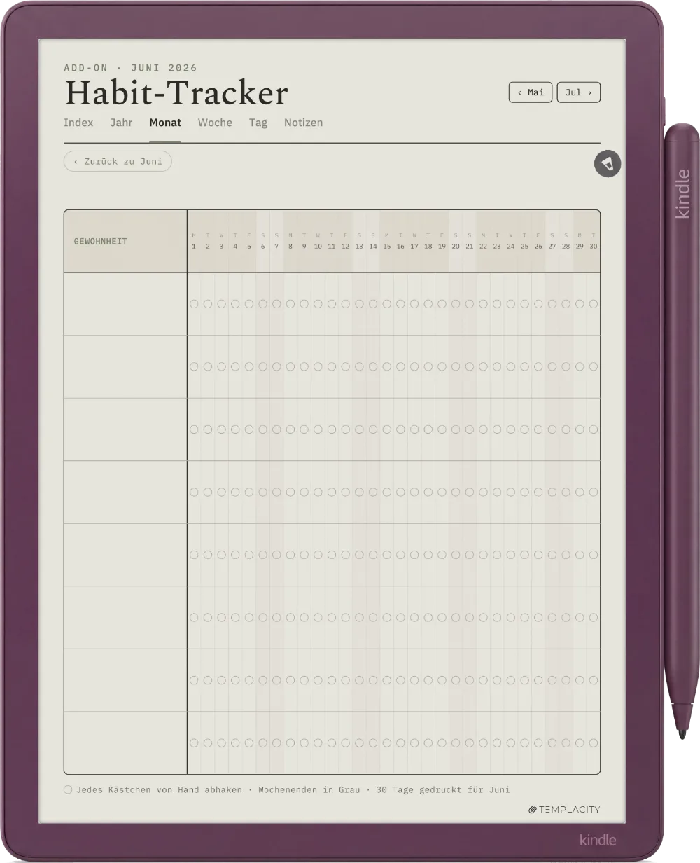 The Planner für Kindle Scribe Kindle Scribe Colorsoft Seite 4
