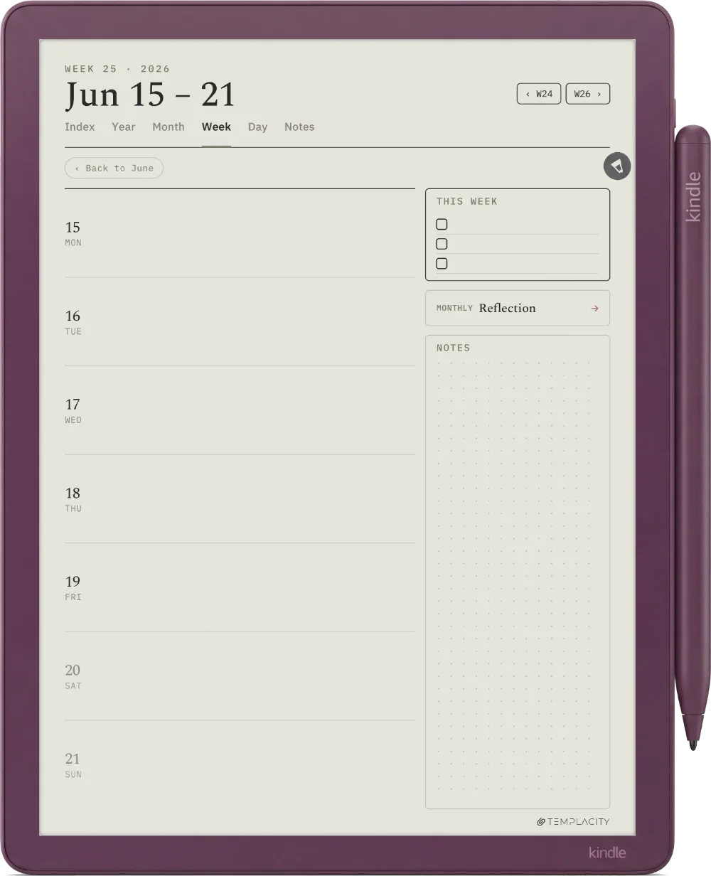 The Planner for Kindle Scribe Kindle Scribe Colorsoft page 2