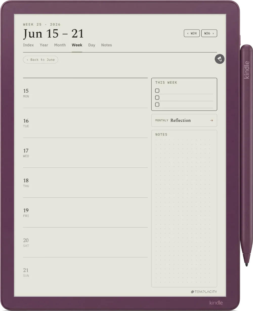 The Planner for Kindle Scribe Kindle Scribe Colorsoft page 2