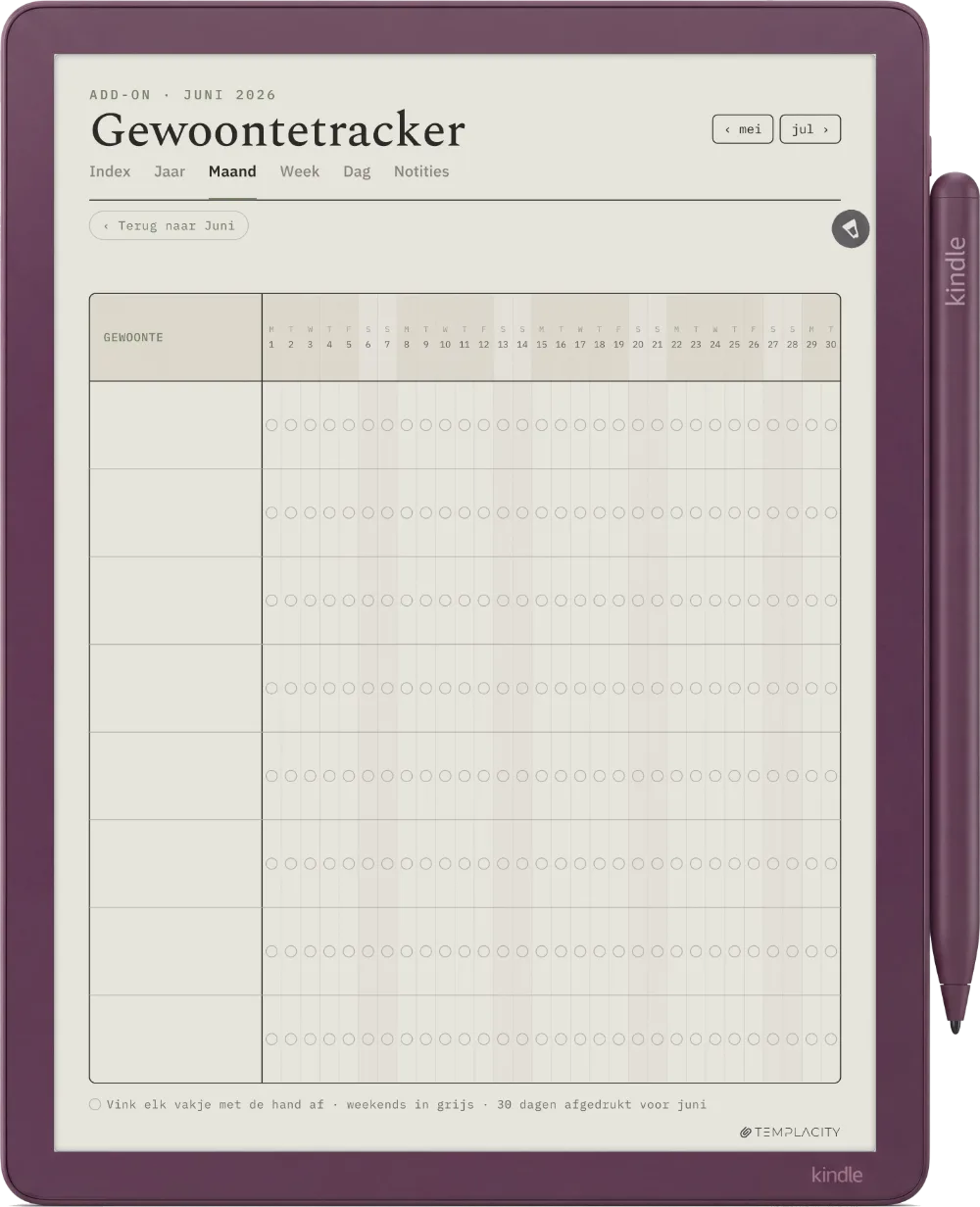 The Planner for Kindle Scribe Kindle Scribe Colorsoft pagina 4