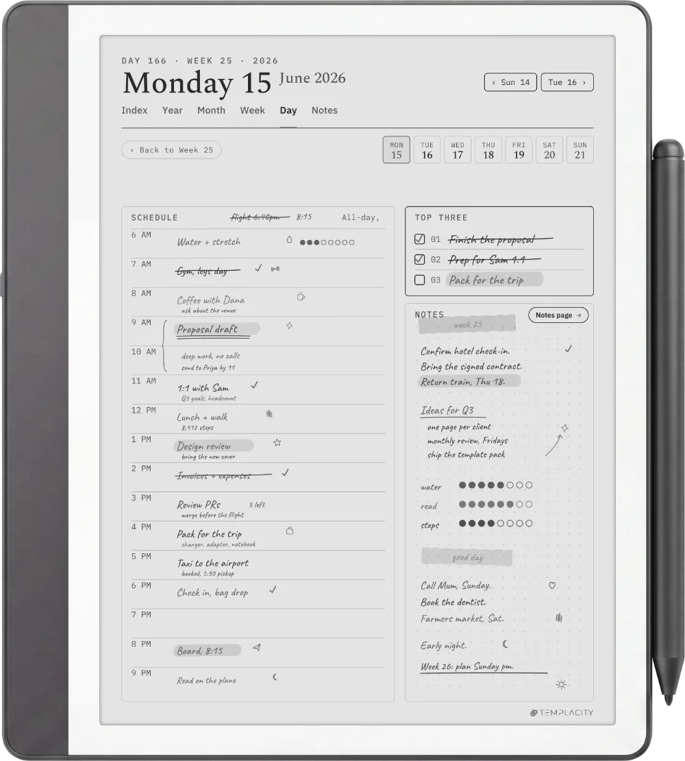 The Planner for Kindle Scribe