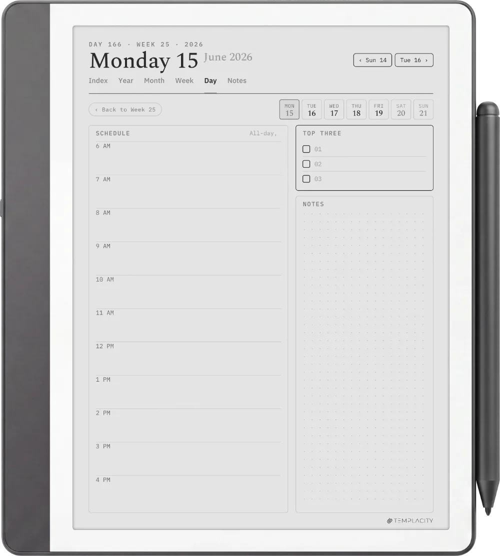 The Planner for Kindle Scribe Kindle Scribe page 1