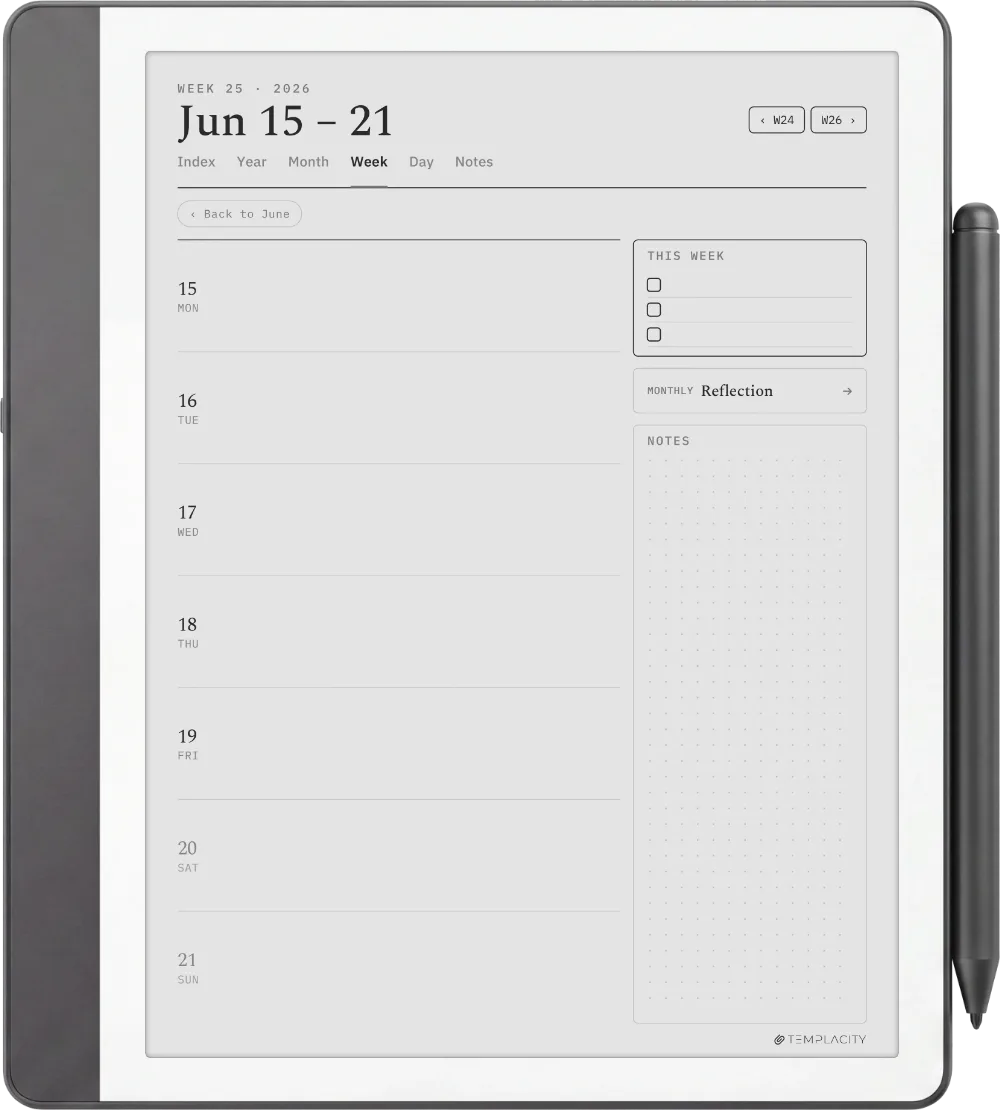 The Planner for Kindle Scribe Kindle Scribe page 2