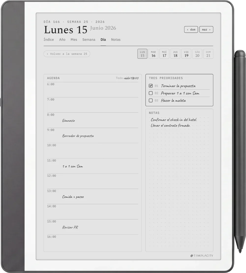 The Planner en el Kindle Scribe