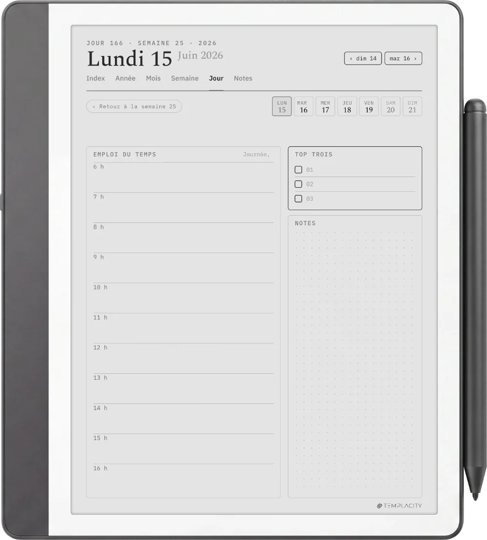 Le Planner Le jour