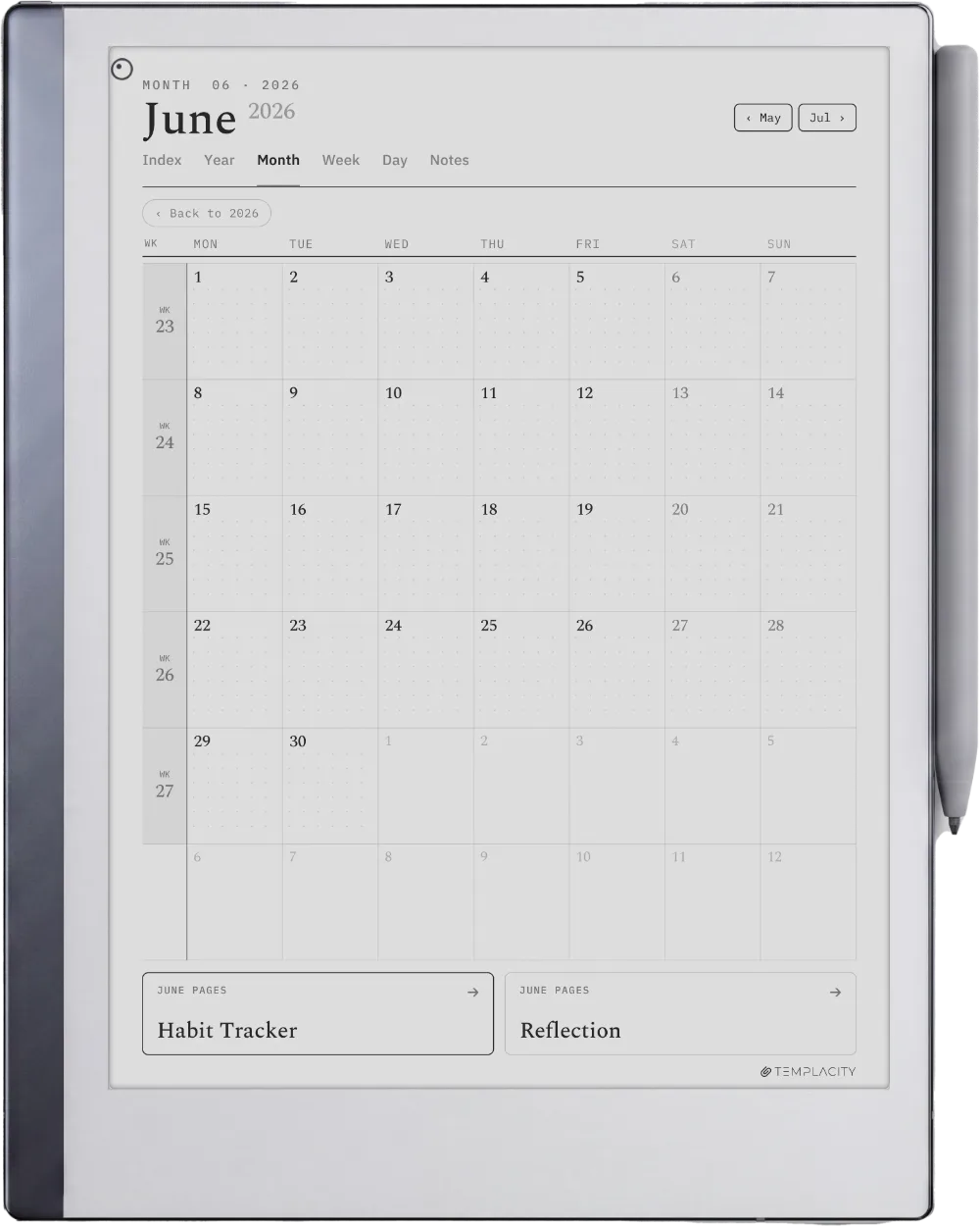 The Planner for reMarkable reMarkable 2 page 3