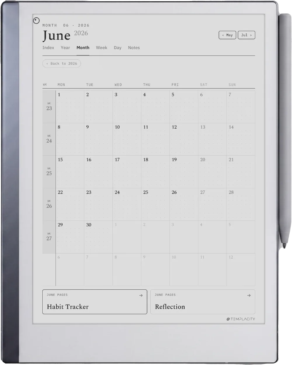 The Planner for reMarkable reMarkable 2 page 3