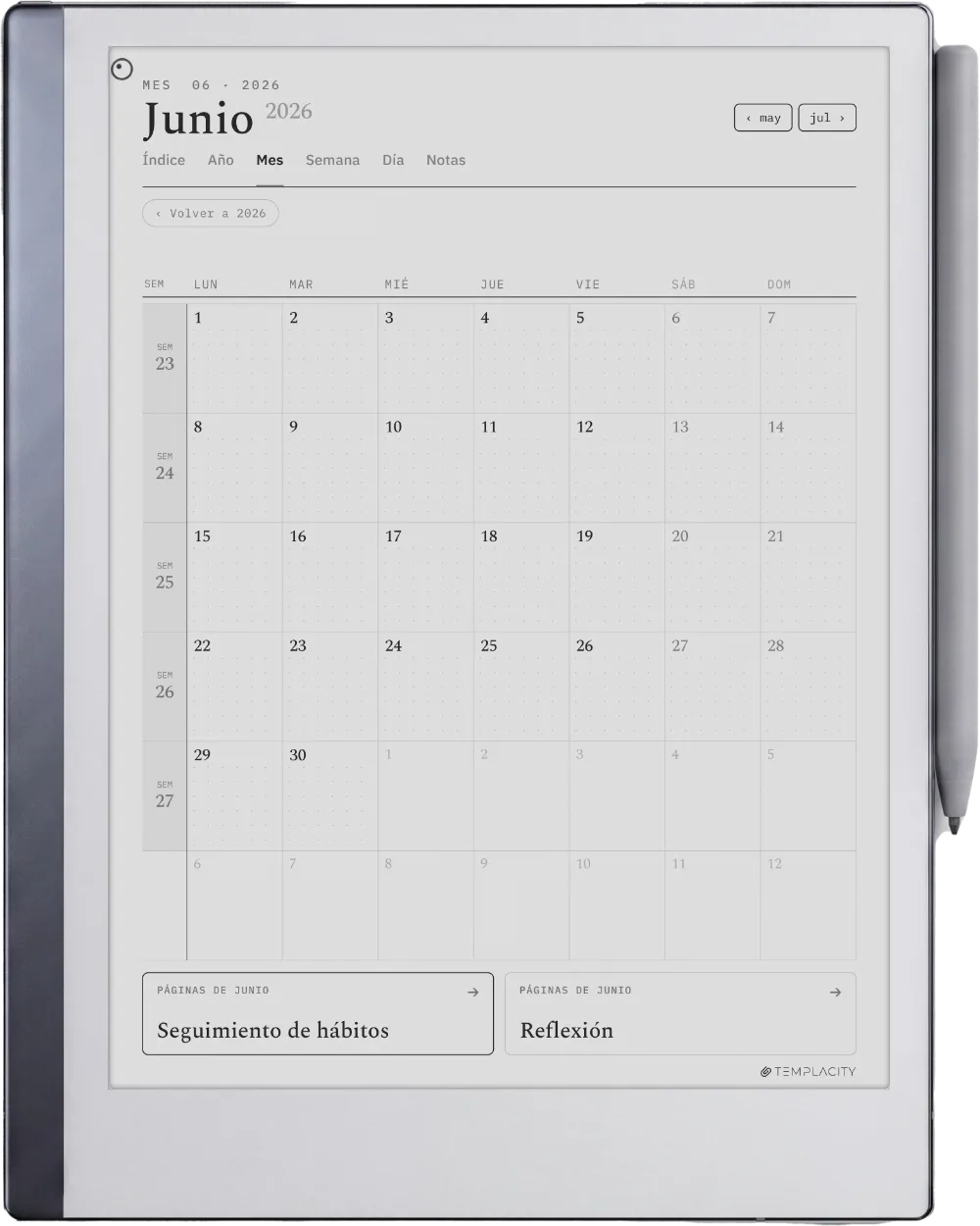 The Planner para reMarkable reMarkable 2 página 3