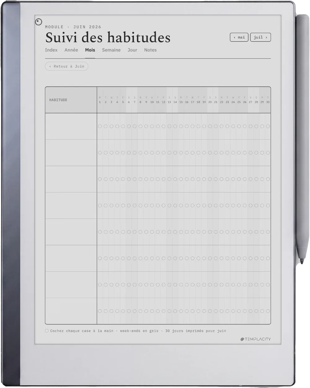 The Planner for reMarkable reMarkable 2 page 4