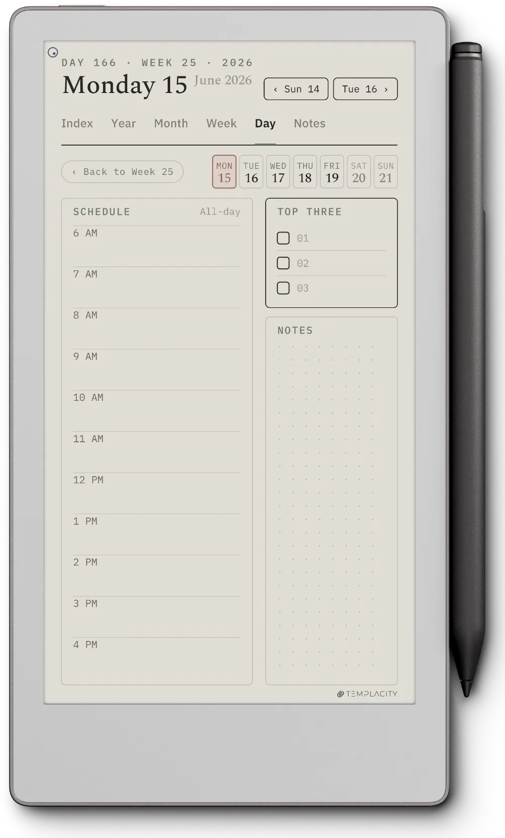 The Planner for reMarkable reMarkable Paper Pro Move page 1