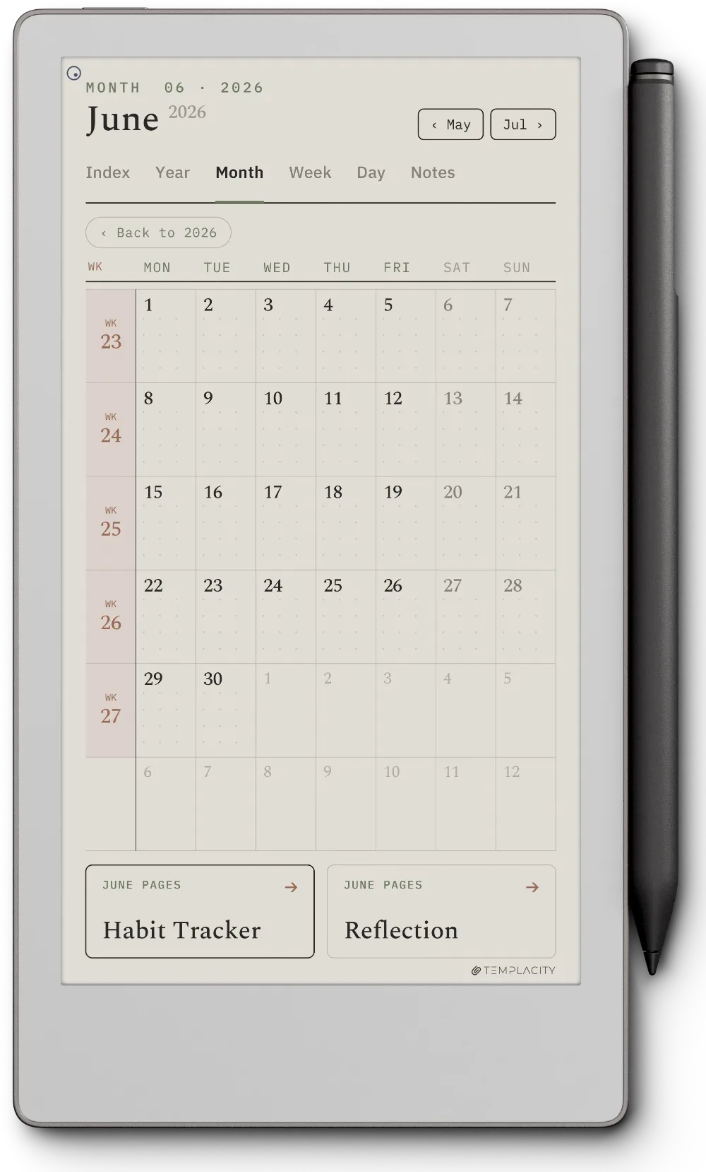 The Planner for reMarkable reMarkable Paper Pro Move page 3