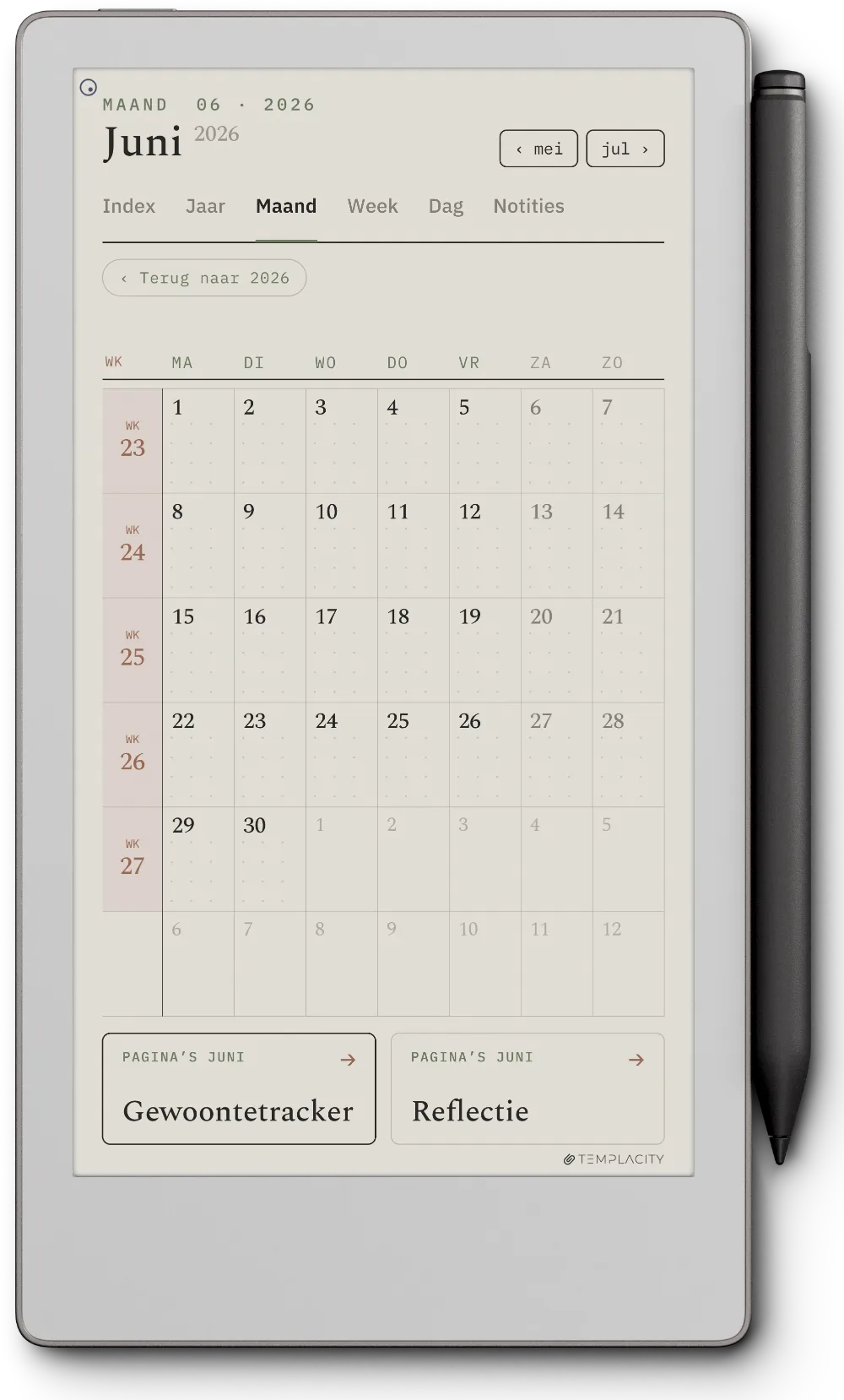 The Planner for reMarkable reMarkable Paper Pro Move pagina 3