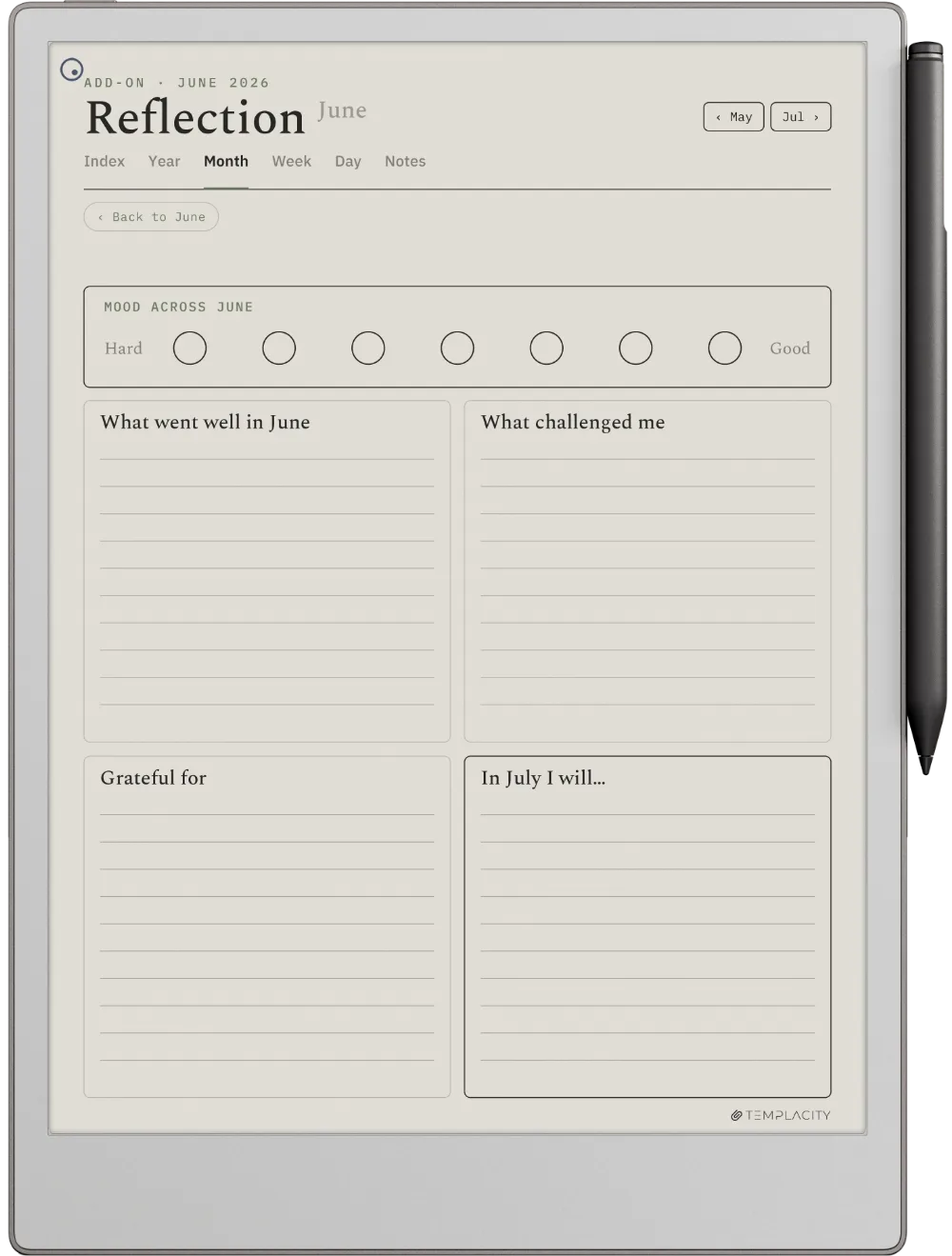 The Planner for reMarkable reMarkable Paper Pro page 5