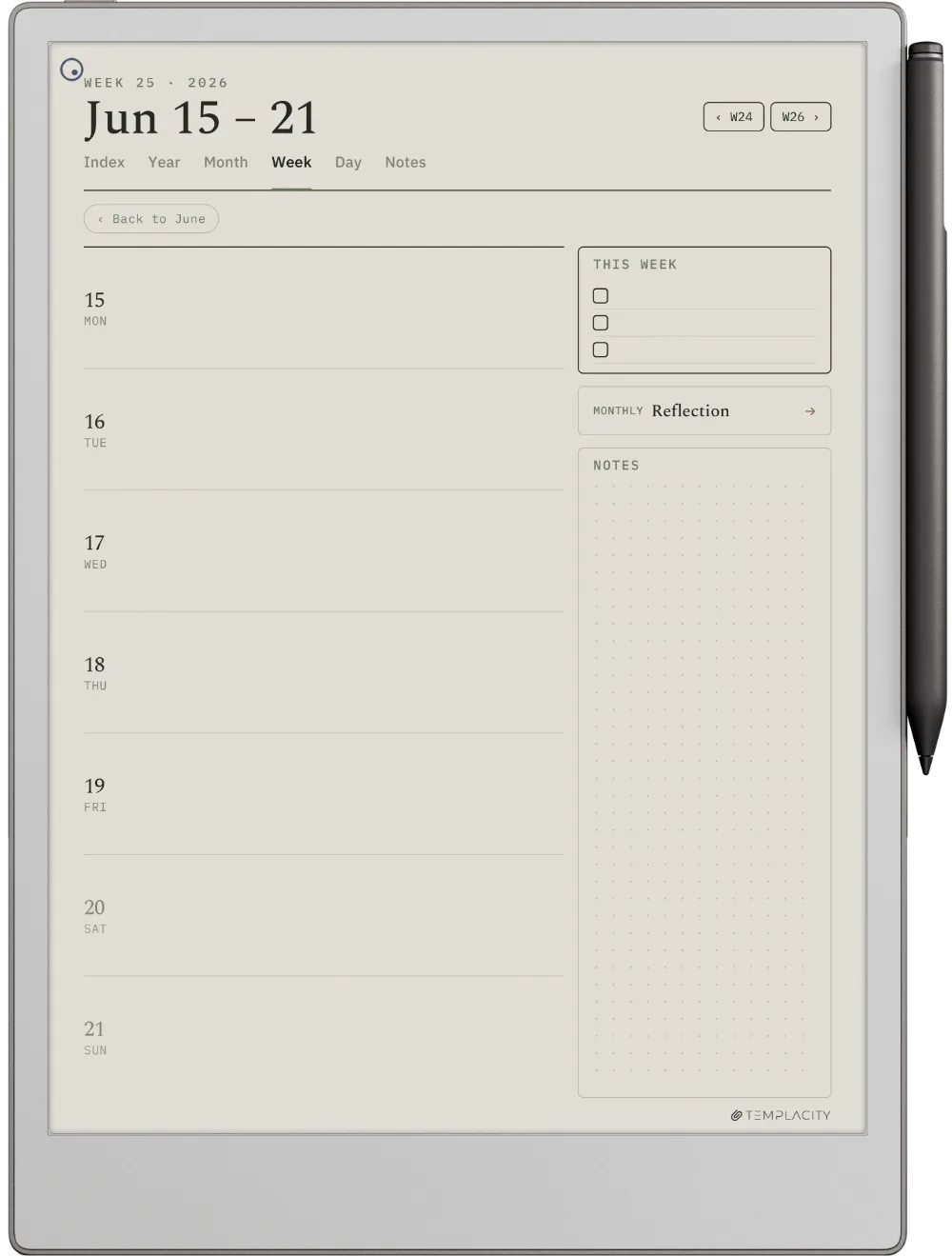 The Planner for reMarkable reMarkable Paper Pro page 2