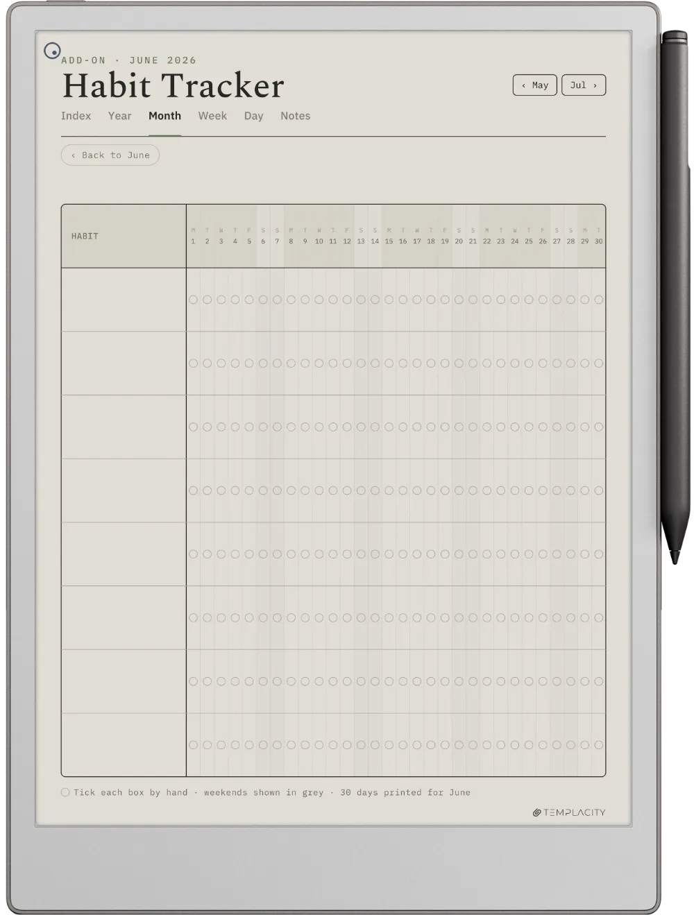 The Planner for reMarkable reMarkable Paper Pro page 4