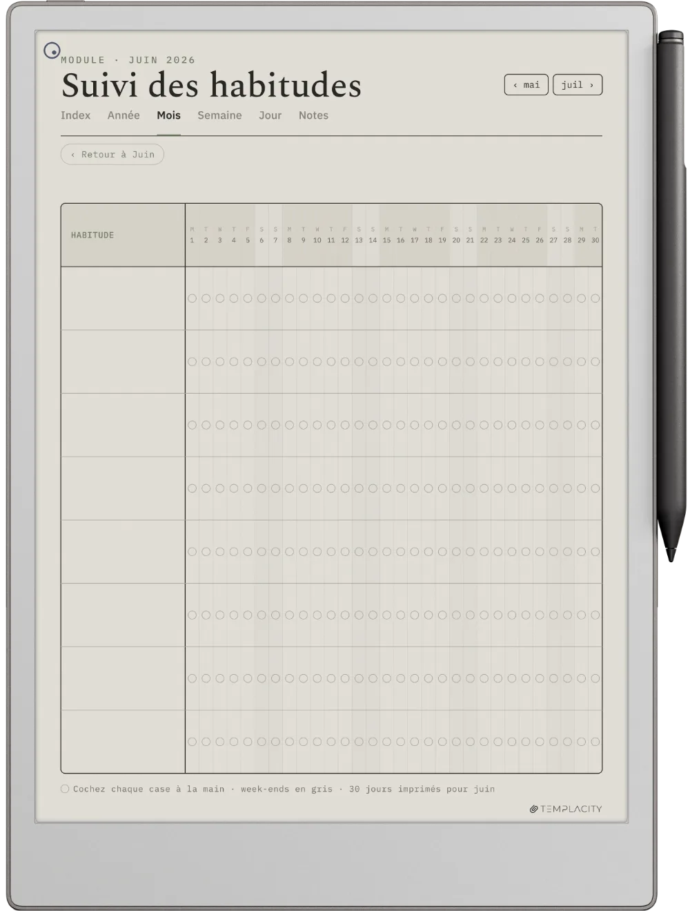 The Planner for reMarkable reMarkable Paper Pro page 4