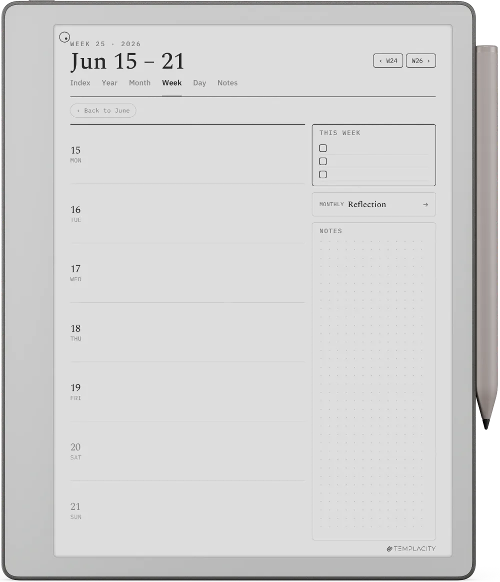 The Planner for reMarkable reMarkable Paper Pure page 2