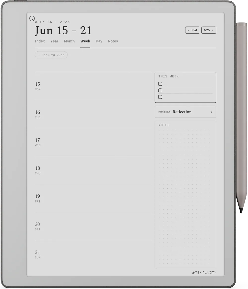 The Planner for reMarkable reMarkable Paper Pure page 2
