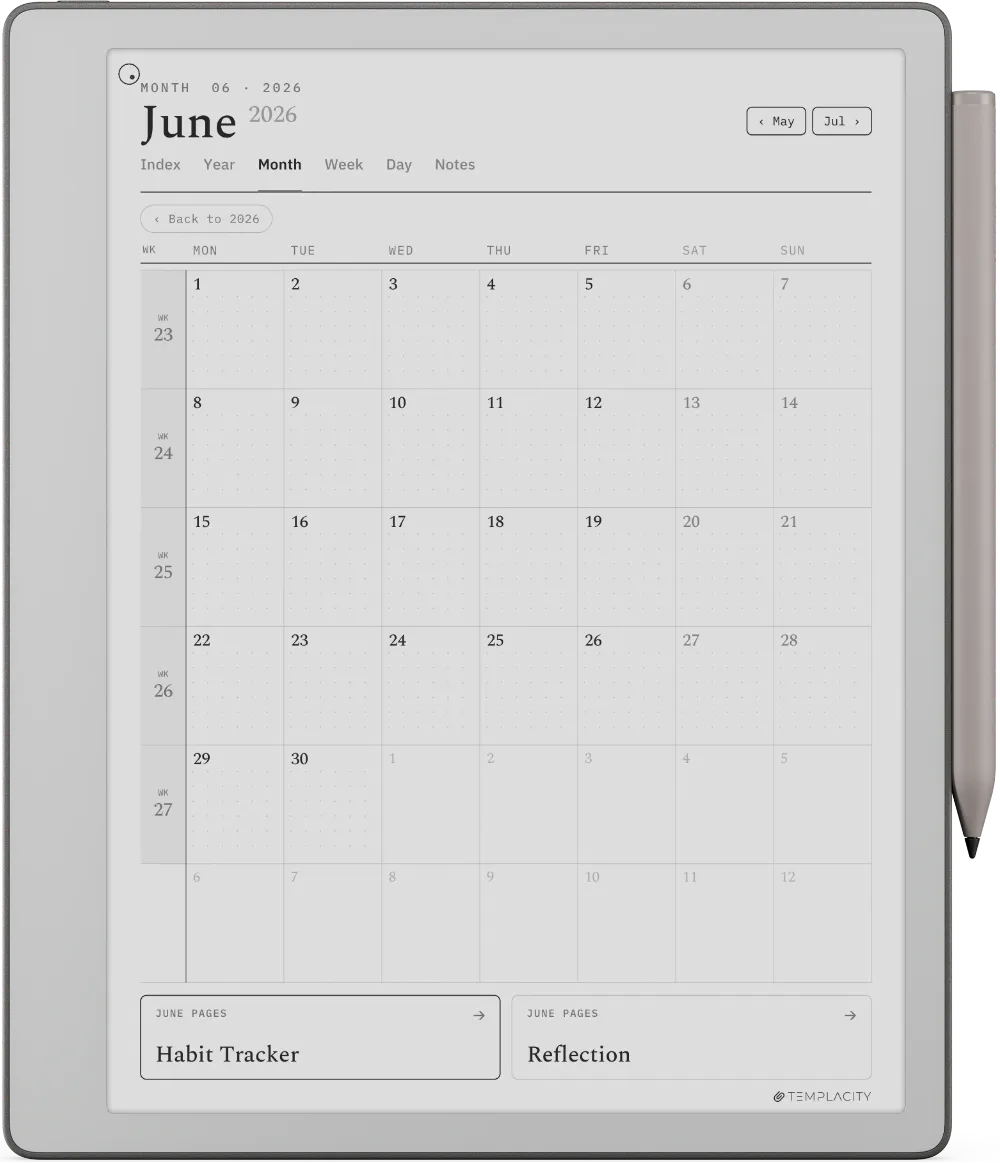The Planner for reMarkable reMarkable Paper Pure page 3