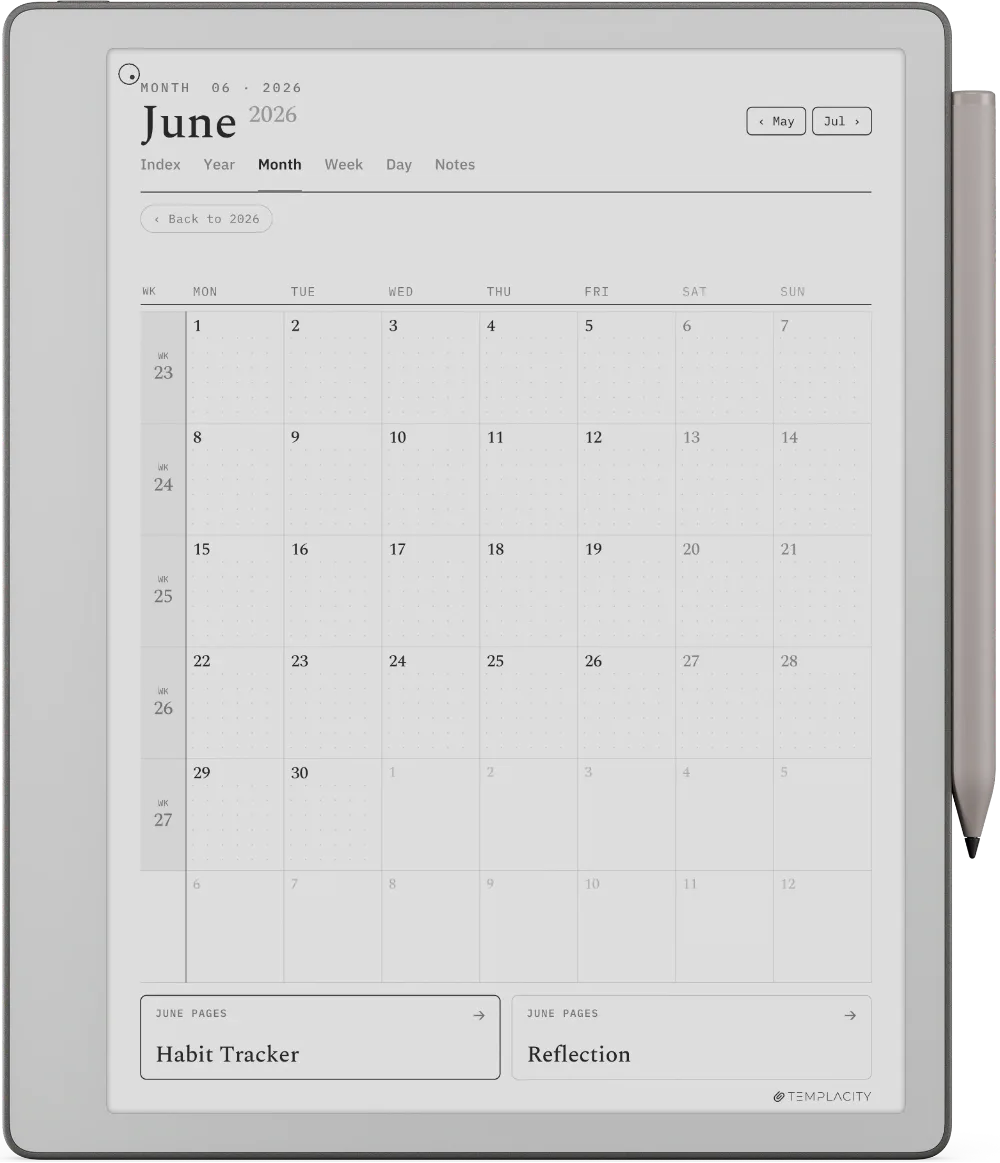 The Planner for reMarkable reMarkable Paper Pure page 3