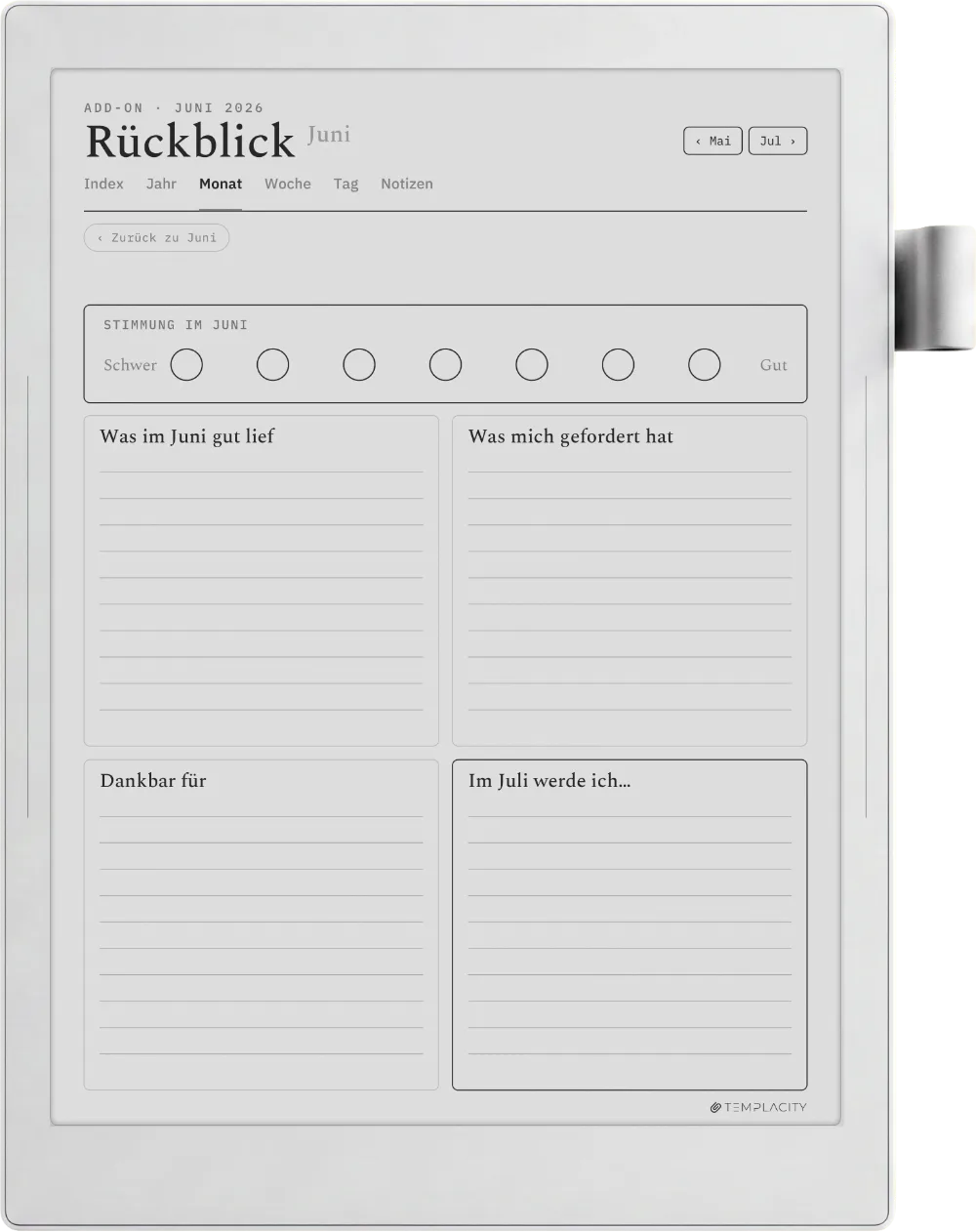 The Planner für Supernote Supernote Manta Seite 5