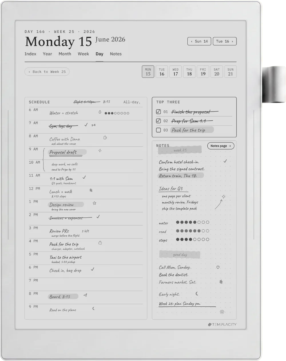 Supernote Digital Planner