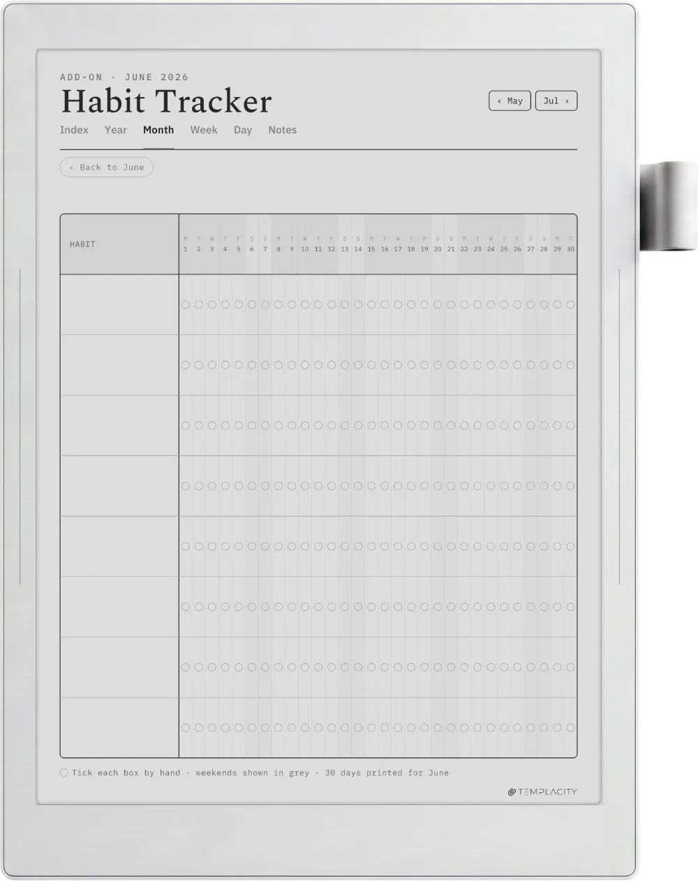 The Planner for Supernote Supernote Manta page 4