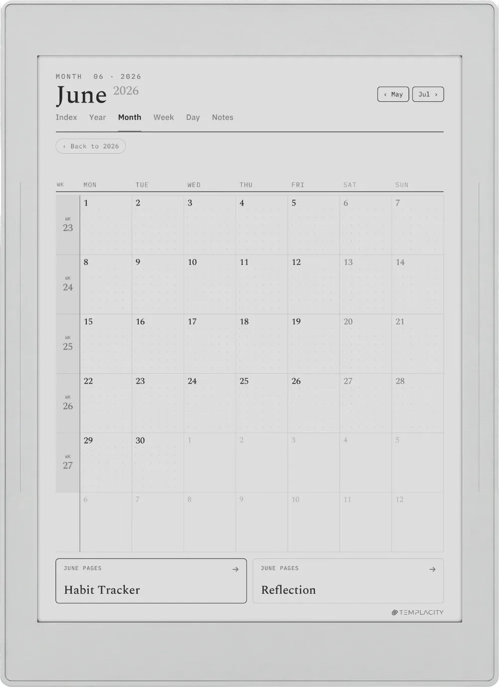 The Planner for Supernote Supernote Nomad page 3