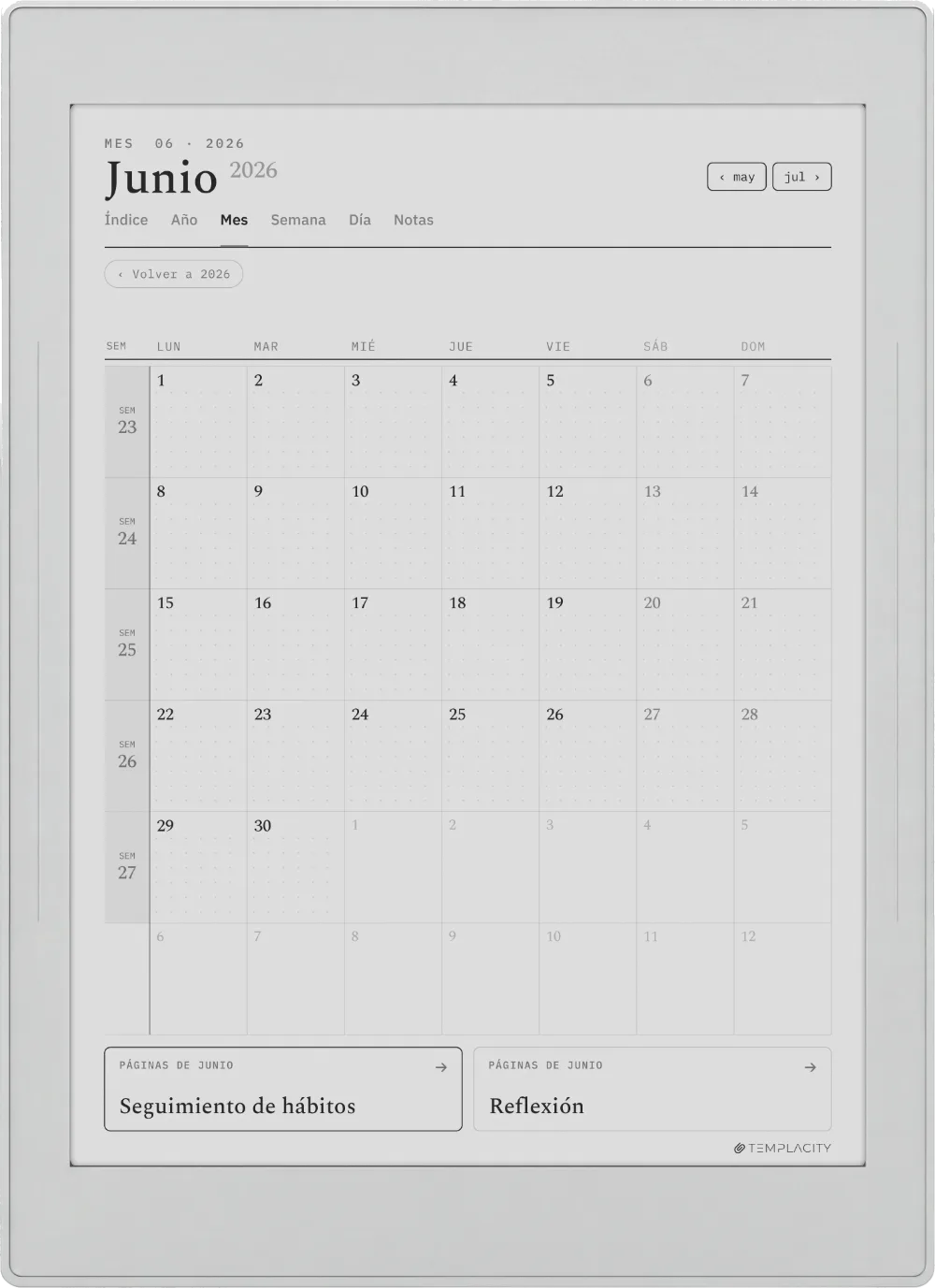 The Planner para Supernote Supernote Nomad página 3