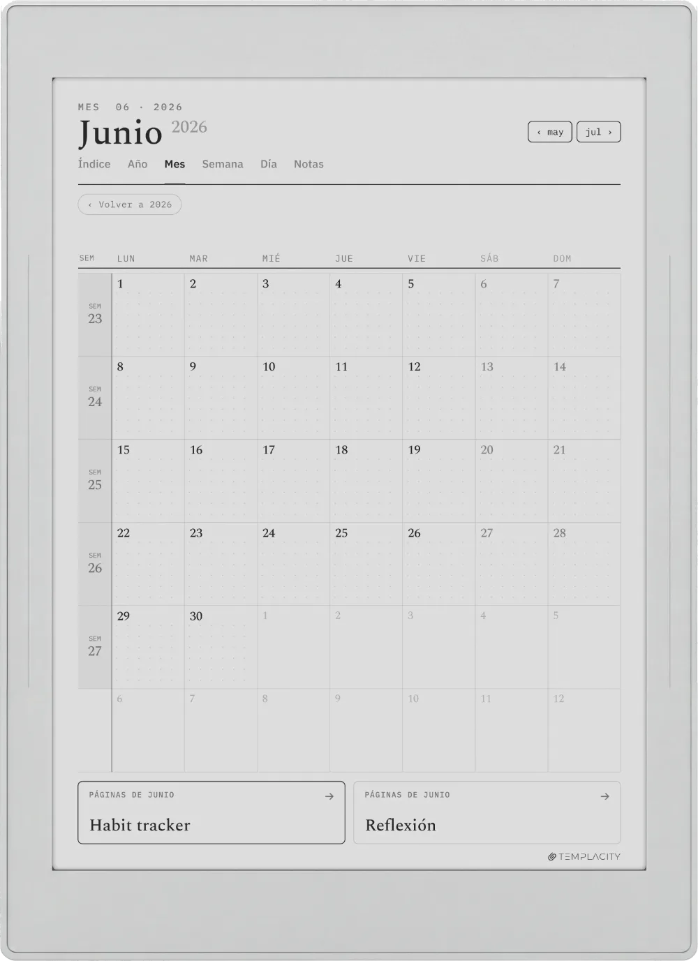 The Planner para Supernote Supernote Nomad página 3