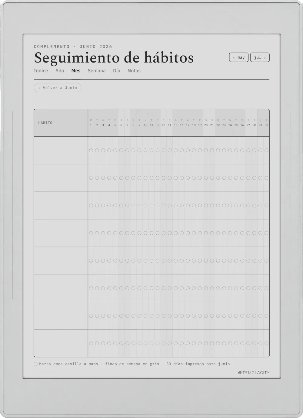 The Planner para Supernote Supernote Nomad página 4