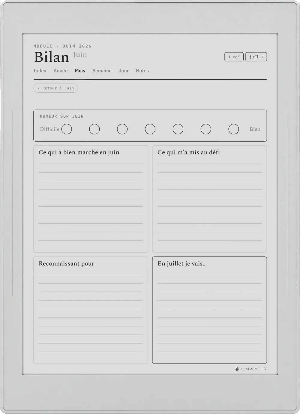 Le Planner pour Supernote Supernote Nomad page 5