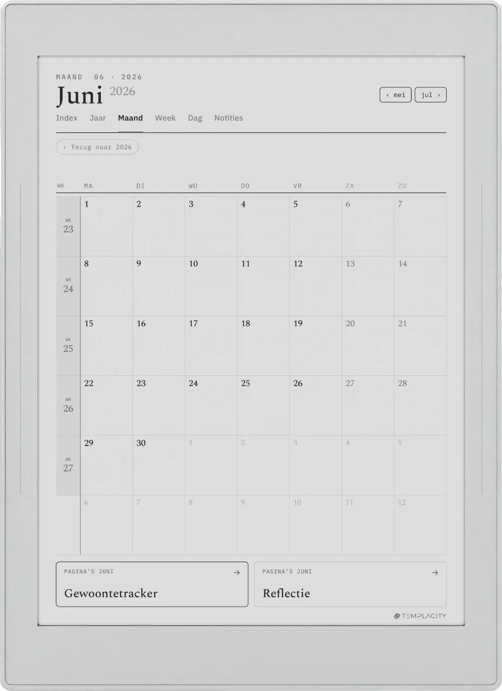 The Planner for Supernote Supernote Nomad pagina 3